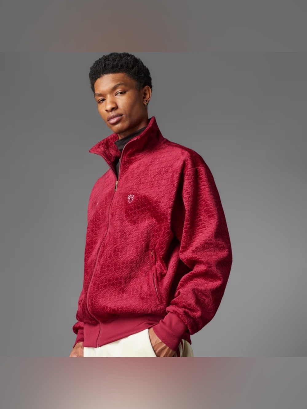 Men's legacy burgundy Adidas Jude Bellingham velour M